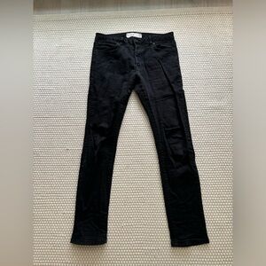 TOPMAN | Black/Dark Grey Slim Denim Jeans 32W 32L